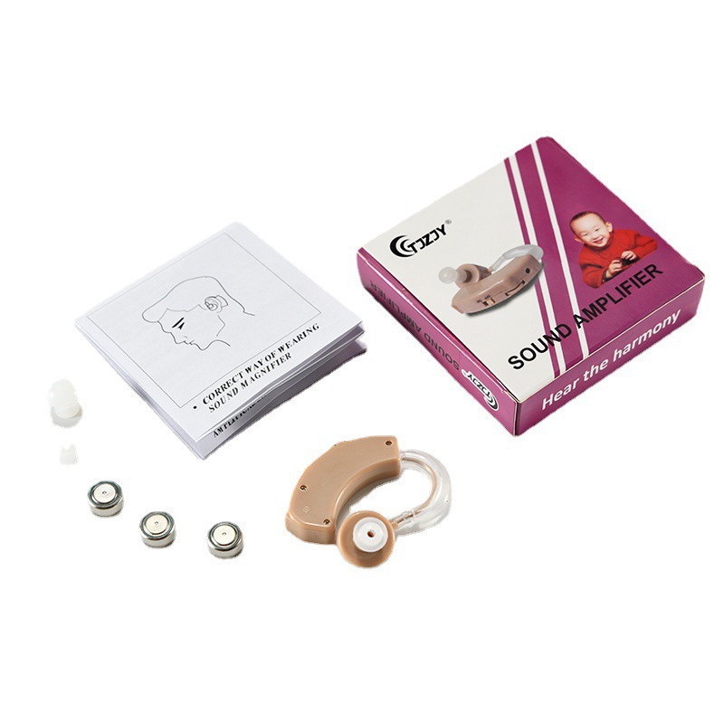Cross-border exclusive JZ-1088A hearing aid, an intelligent noise-cancelling English hearing aid, and a back-of-ear sound amplifier for the elderly pic 9