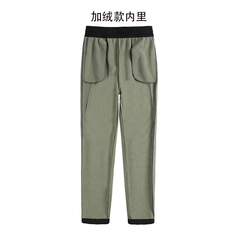 妈妈裤子中老年人秋款休闲长裤女小个子奶奶秋季运动松紧腰直筒裤详情20