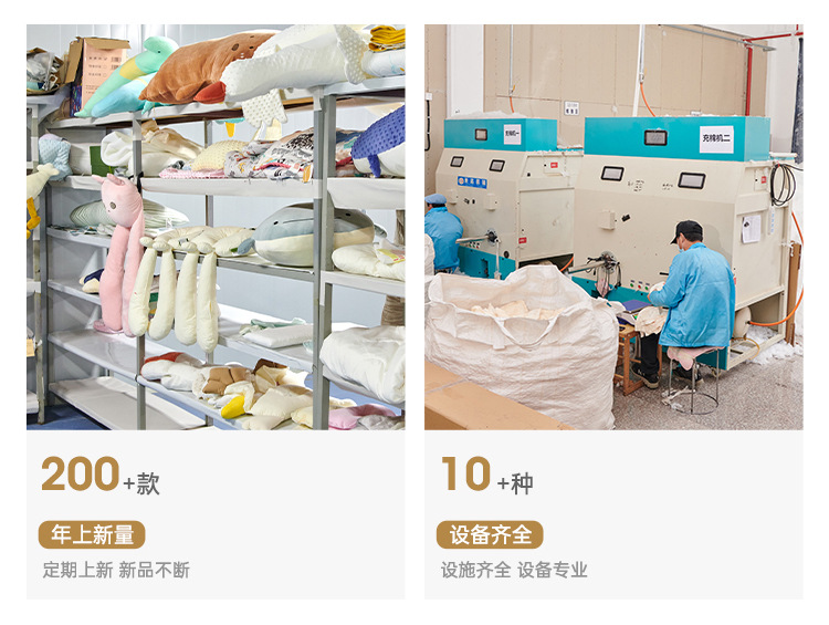 跨境热销纯棉儿童枕0-3-6-12岁宝宝分区枕头幼儿园小学生枕头厂家详情3