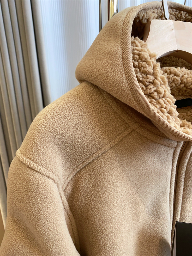 黑科技发热双面摇粒绒拉链连帽加厚情侣外套卫衣女详情12