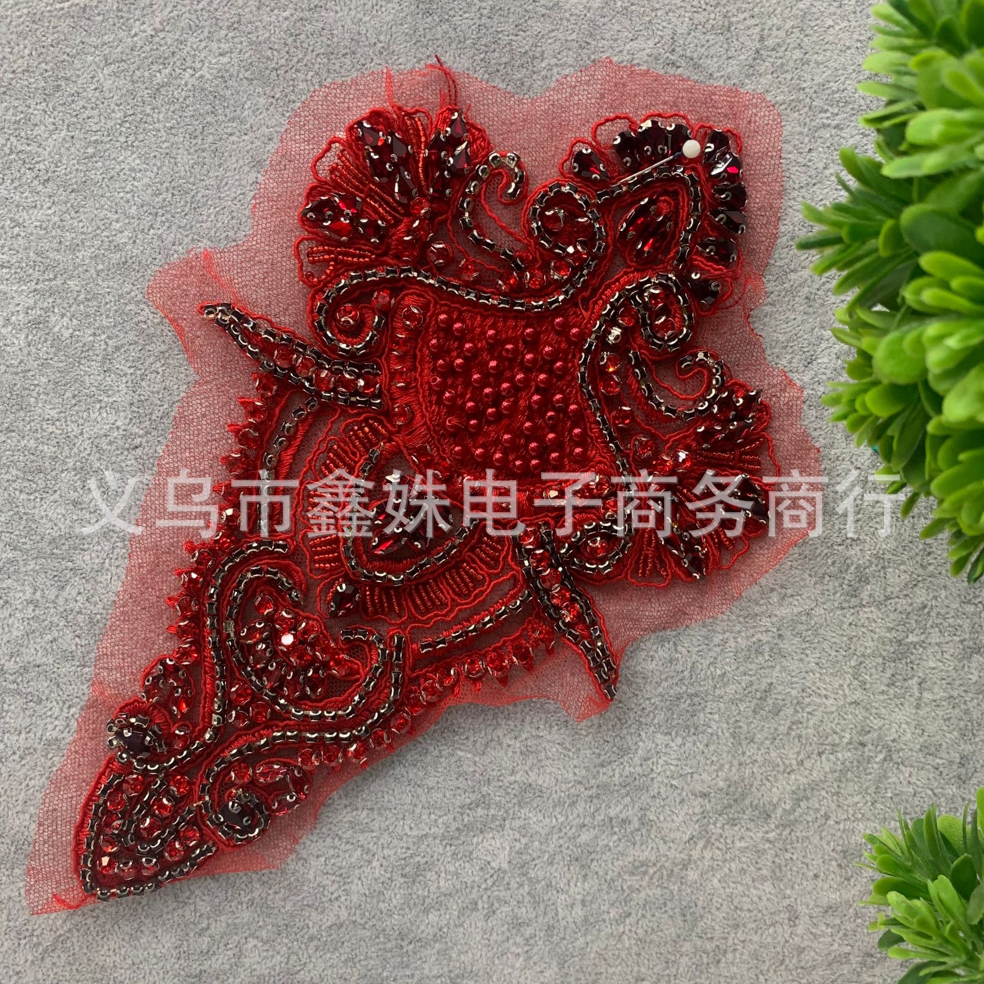 DIY hand-sewn rhinestone clothing accessory stickers for evening dress accessories pic 7