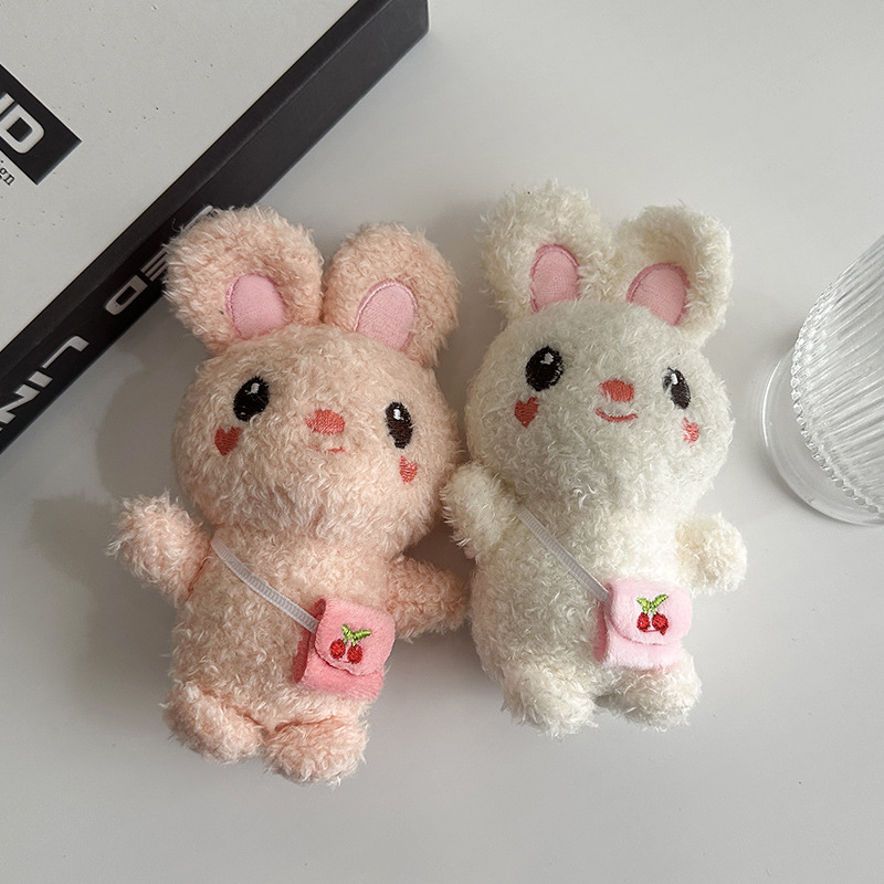 Wholesale of cute bear pendants, plush toys, figurines, little rabbits, schoolbags, hanging ornaments, keychains, and doll gifts pic 4