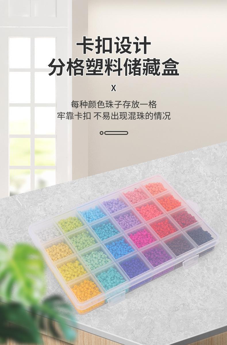 Cross-border best-selling new 3MM solid color macaron glass millet beads DIY beaded jewelry accessories lacquered beads pic 5