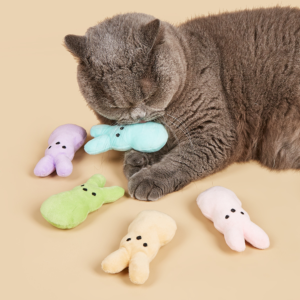猫猫玩具厂家复活节卡通兔子内加猫草幼猫啃咬玩具自嗨解闷详情21