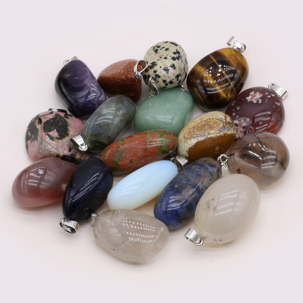 Cross-border exquisite natural stone irregularly shaped pendants, DIY jewelry accessories, handcrafted earrings and necklaces, wholesale and production pic 27