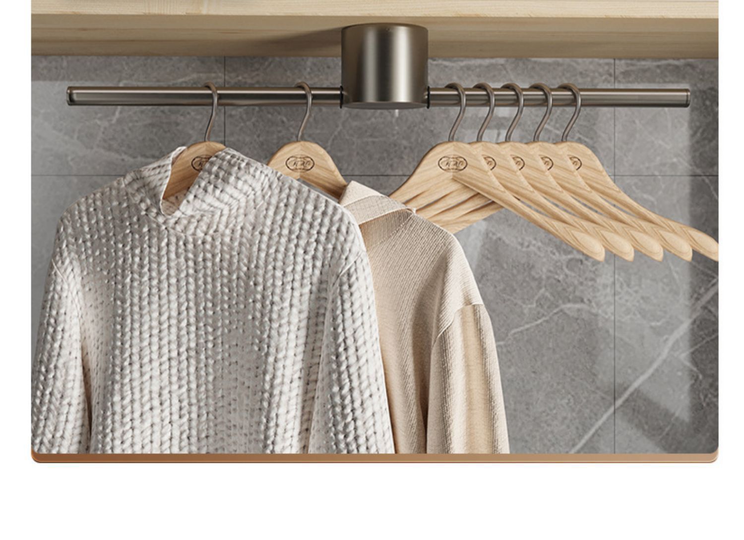 A minimalist and luxurious bathroom towel rack without holes, a single-pole storage bar, a washbasin, and a popular gun gray towel bar pic 9