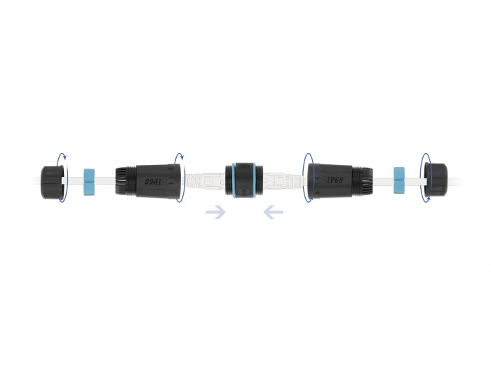 Cross-border waterproof wiring terminal M23RJ45 cable connector, outdoor rainproof Y3RJ45 parallel terminal interface pic 14
