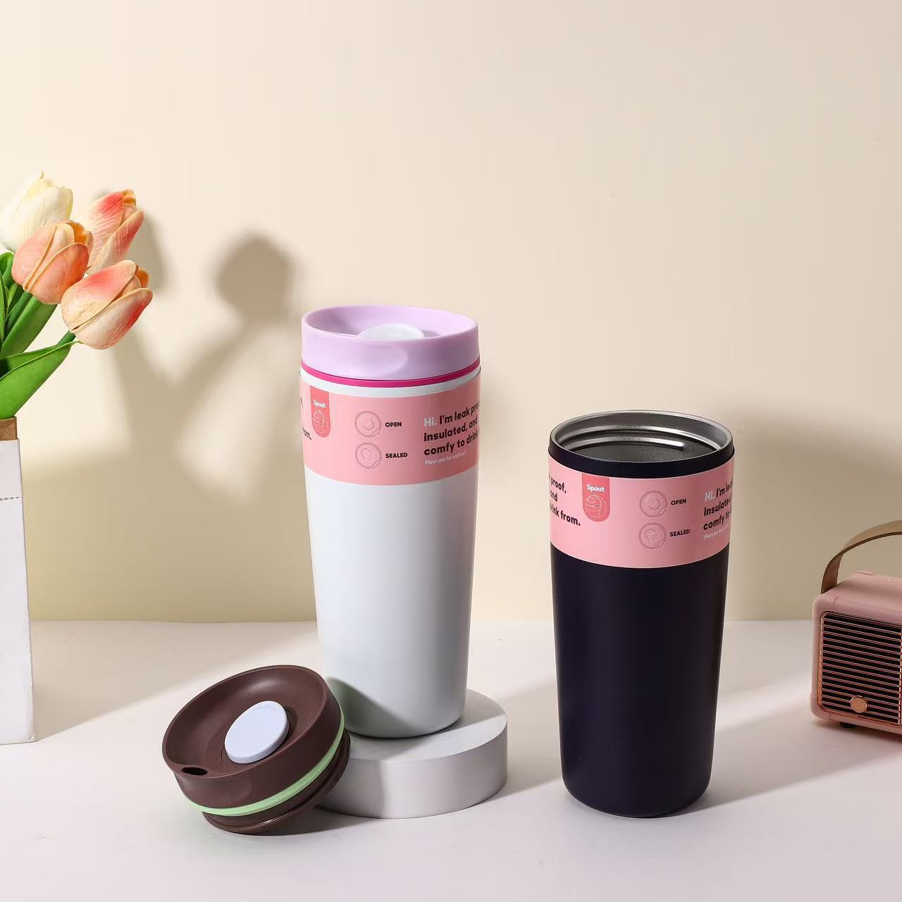 新款owala同款不锈钢保温杯家用高颜值咖啡杯户外便携车载随行杯详情4