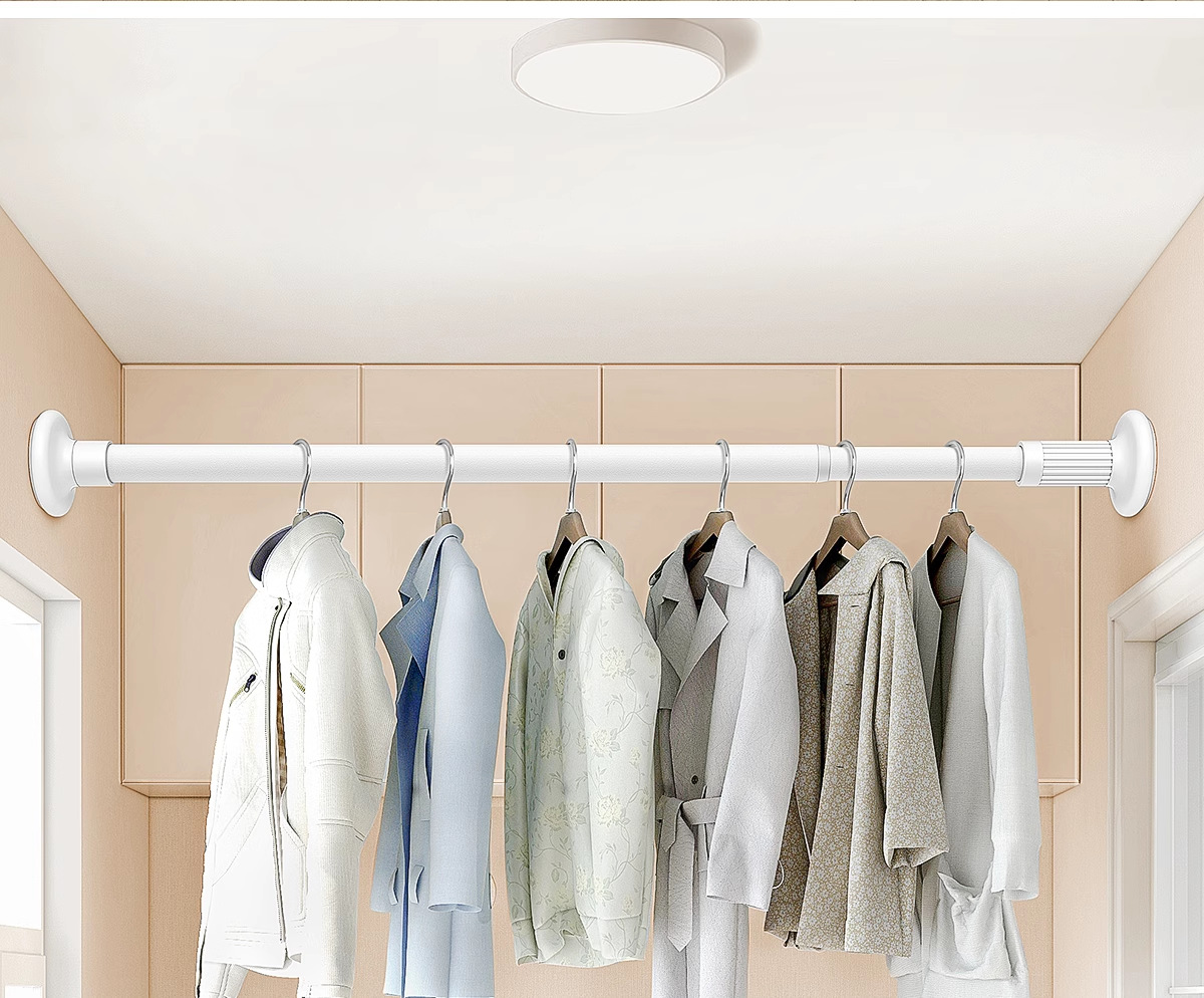 伸缩杆衣柜拉杆吊衣杆衣服杆子固定墙上厨内挂衣杆棍子晾衣架横杆详情14