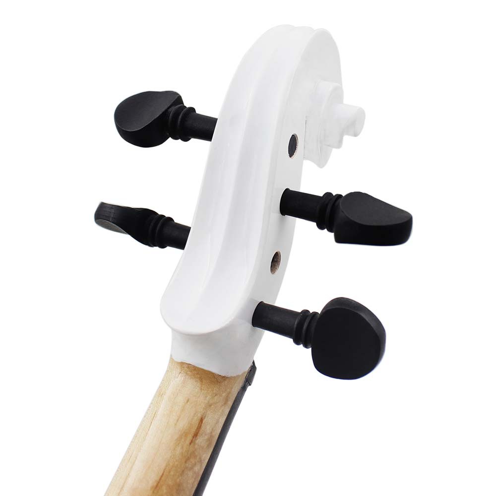 Cross-border violin set: White violin, adult beginner violin practice 4/4 basswood violin pic 13