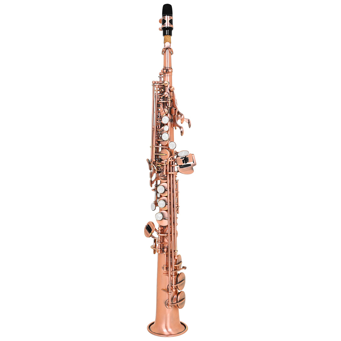 跨境批发萨克斯管降b调直管萨克斯乐团演奏高音萨克斯风saxophone详情3