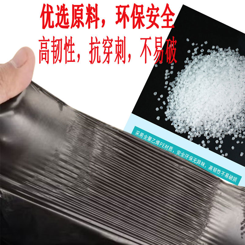 Household hand-held thickened large garbage bags, drawstring type disposable kitchen waste bags manufacturer wholesale pic 8