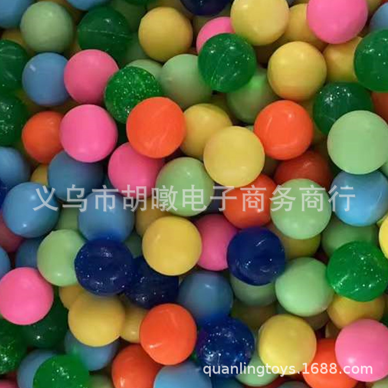 Wholesale of small solid bouncing toys for children, 27mm gashapon machine accessories, bouncing balls at street stalls pic 5