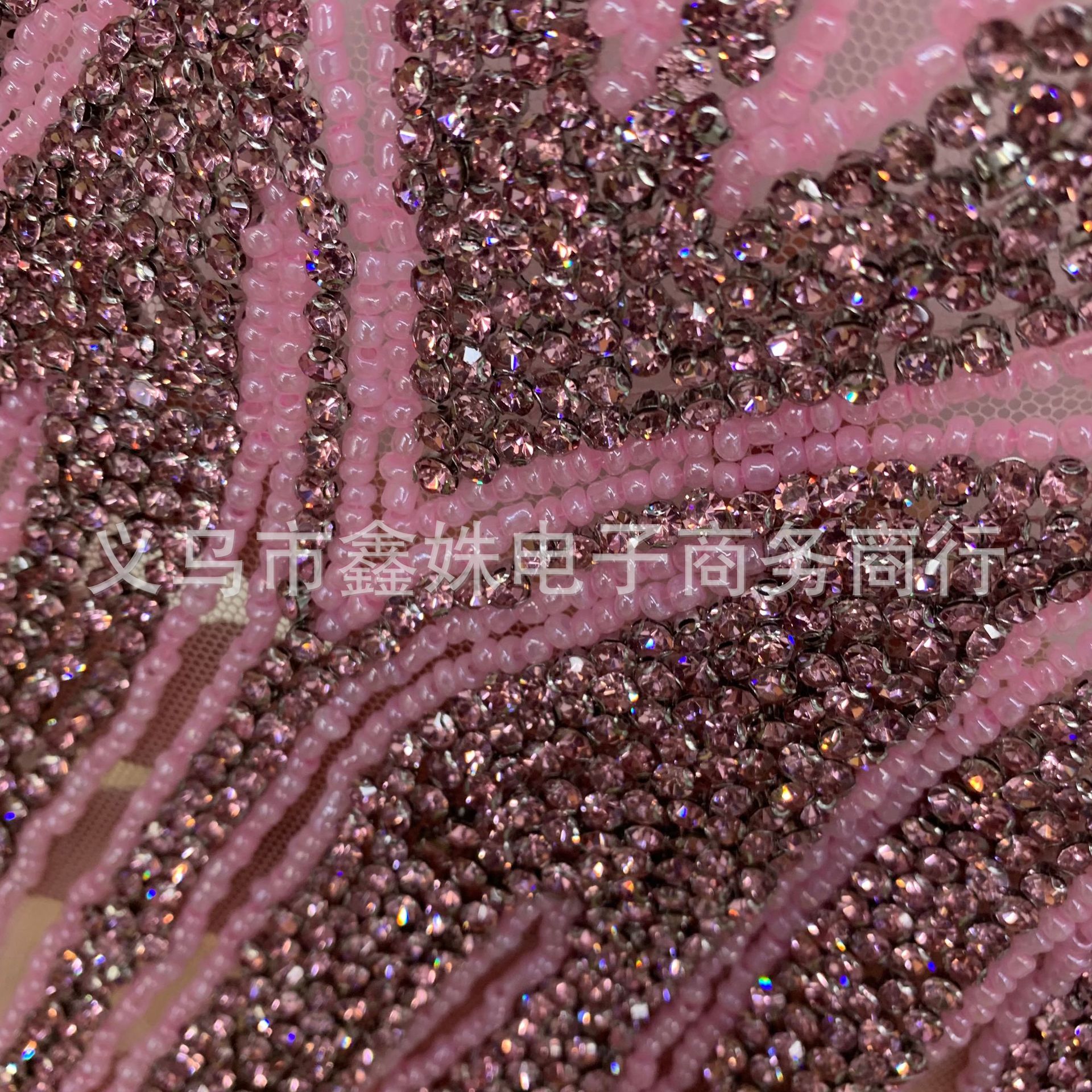 Luxurious handcrafted rhinestone applique clothing accessories with exquisite workmanship pic 2