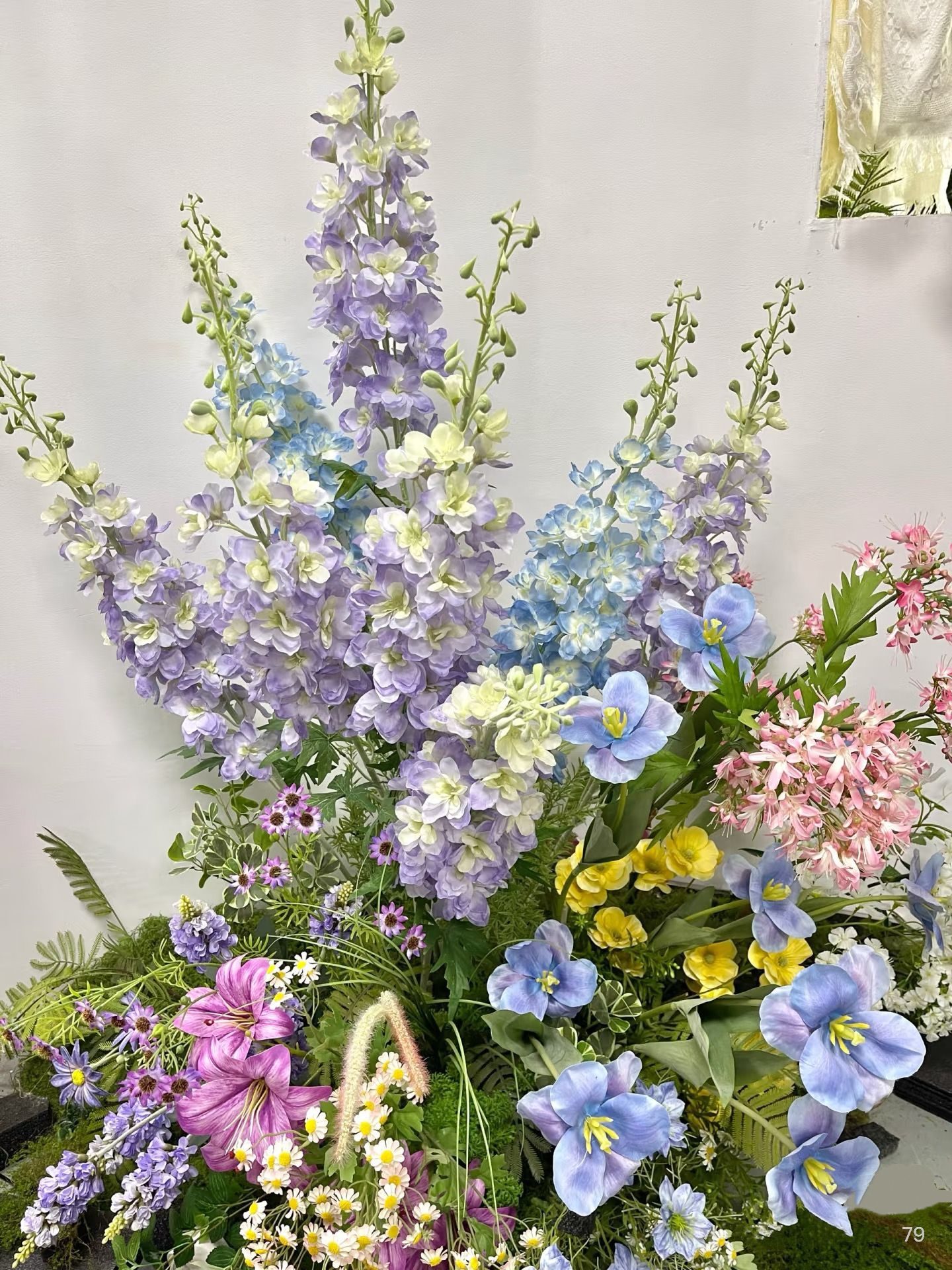 莫奈花园仿真花材diy布景假花花店造景仿真绿植网红打卡拍照道具详情4