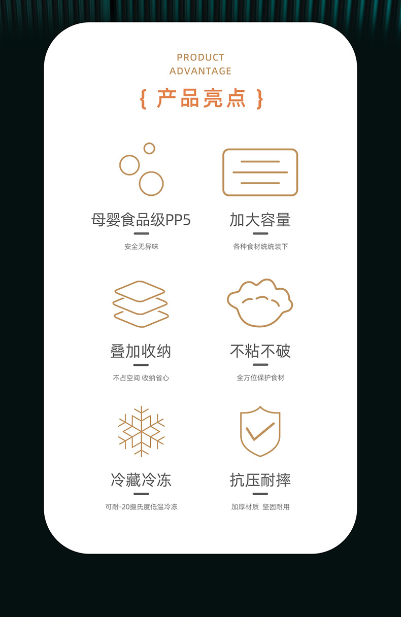 饺子盒家用食品级厨房冰箱整理神器馄饨盒保鲜速冻冷冻专用收纳盒详情10
