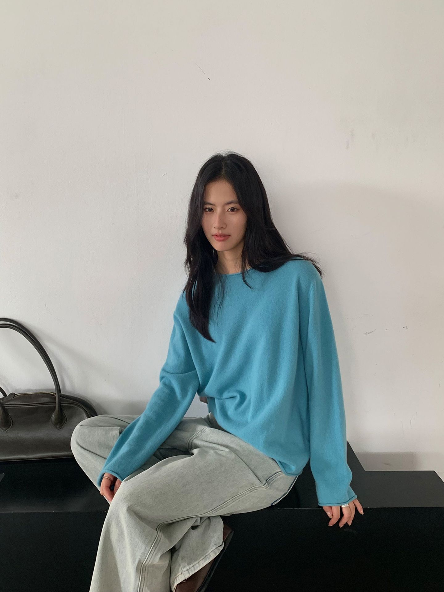 Korean-style seamless one-piece process round-neck pullover cotton and wool sweater, basic base layer for women a1183 in autumn and winter pic 82