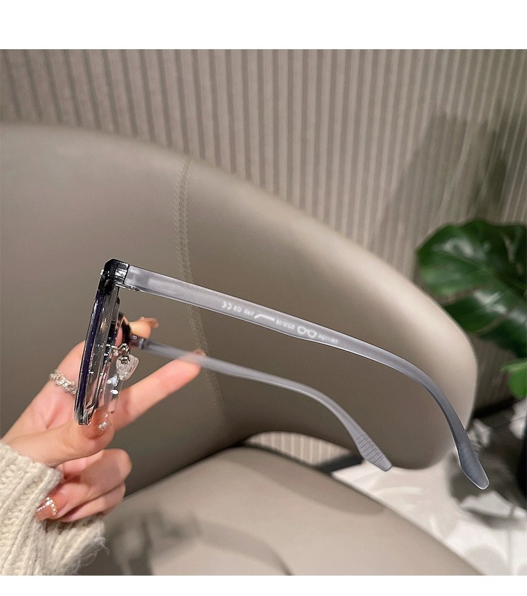 黑色眼镜框女新款网红素颜显瘦方框近视成品防蓝光平光镜厂家批发详情45
