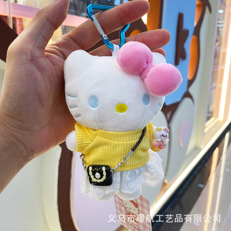 【 Genuine 】 New creative HelloKitty keychain, cute bag pendant, kt doll pic 12