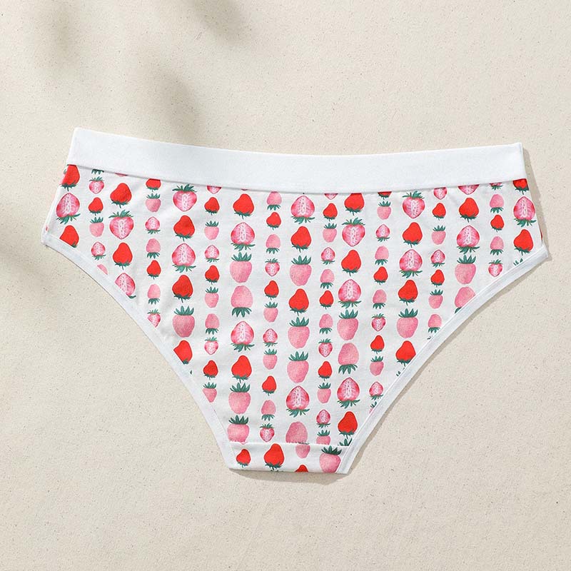 YANNI2024 Summer New Export underwear Women Lift buttocks Comfortable antibacterial cotton crotch fruit strawberry triangle pants Soft, cute and sexy underwear cross-border wholesale pic 10