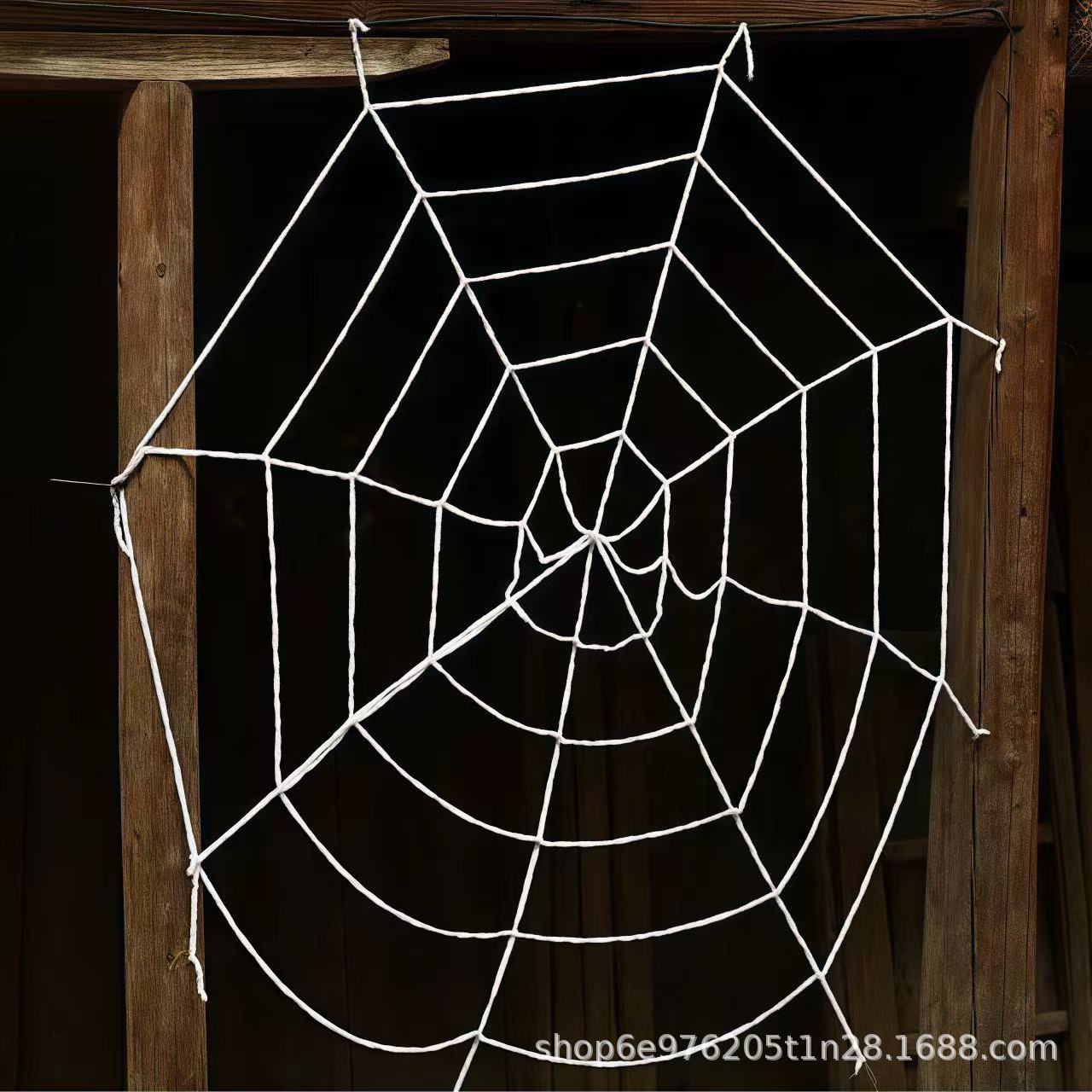 万圣节道具鬼节鬼屋蜘蛛网蜘蛛丝酒吧场景布置跨境热销绒布详情5