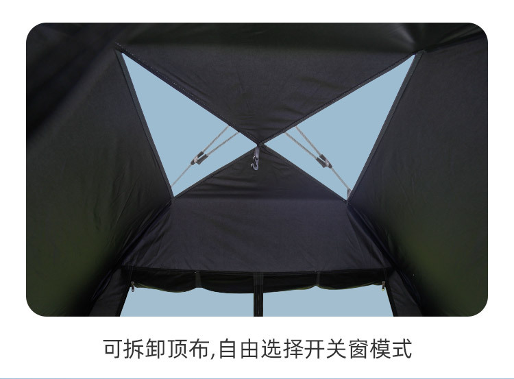 盛源秋日野营自动速开公园帐篷带门厅涂银黑胶户外露营帐篷套装详情25