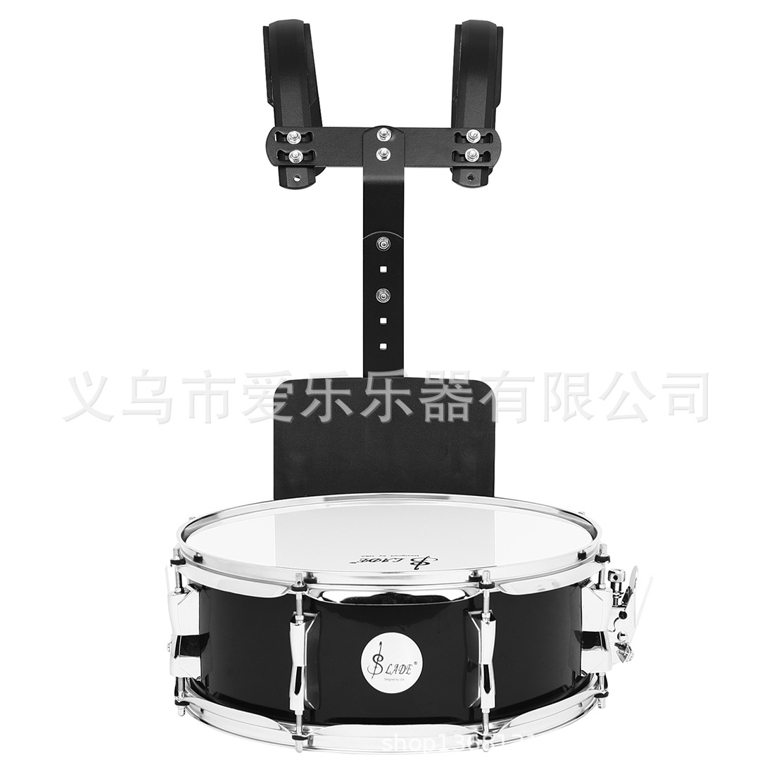 SLADE木腔小军鼓带背架不锈钢队鼓管乐队乐器14寸行进小军鼓演奏详情6
