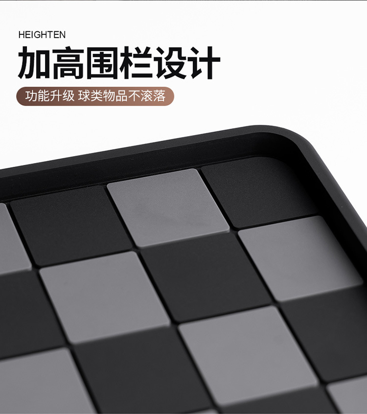 爆款格子纹车载防滑垫个性通用摆件汽车仪表台防滑垫停车卡详情2