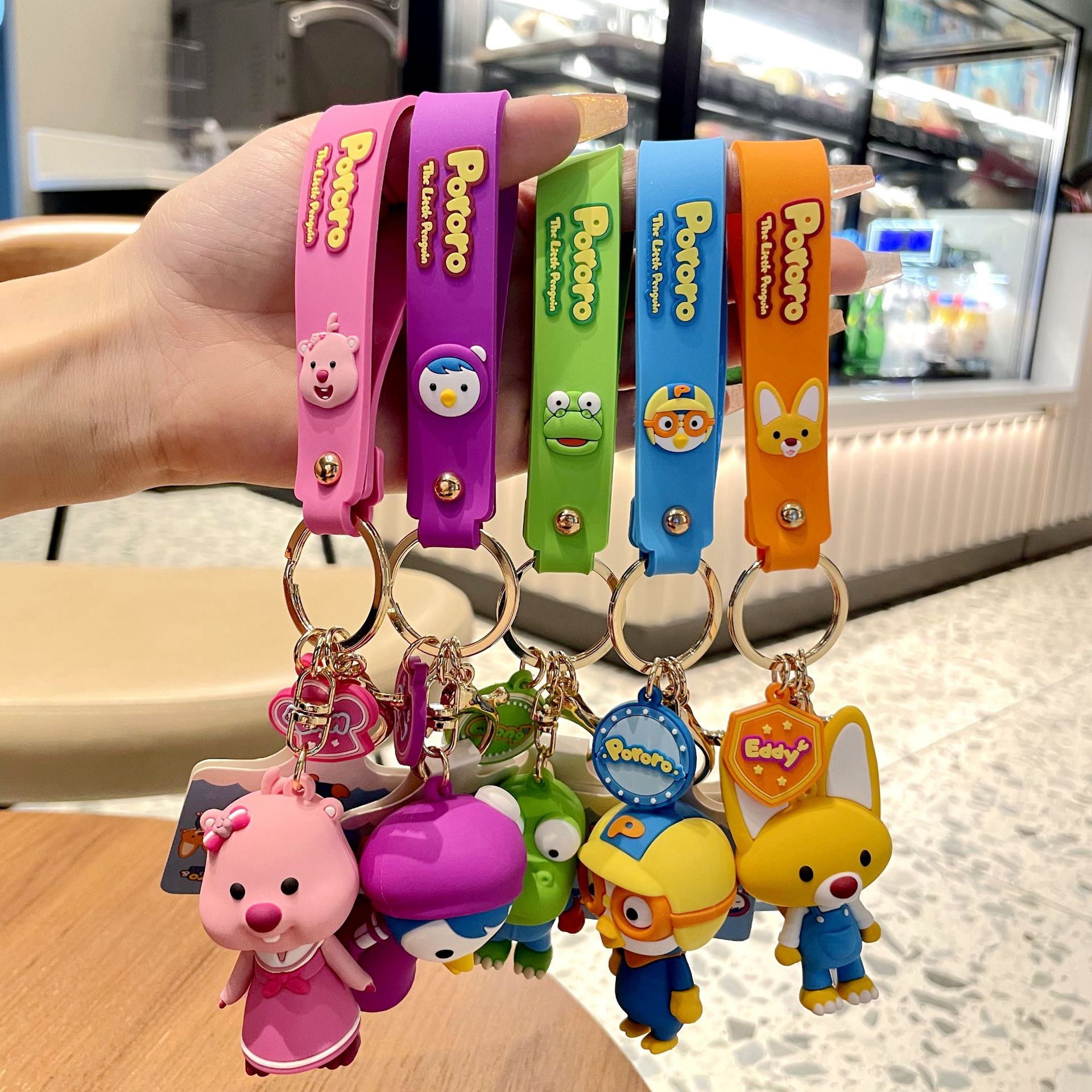 Wholesale of genuine creative Bolele cute cartoon dolls, keychains, couple schoolbags, small pendants, and popular online gifts pic 2