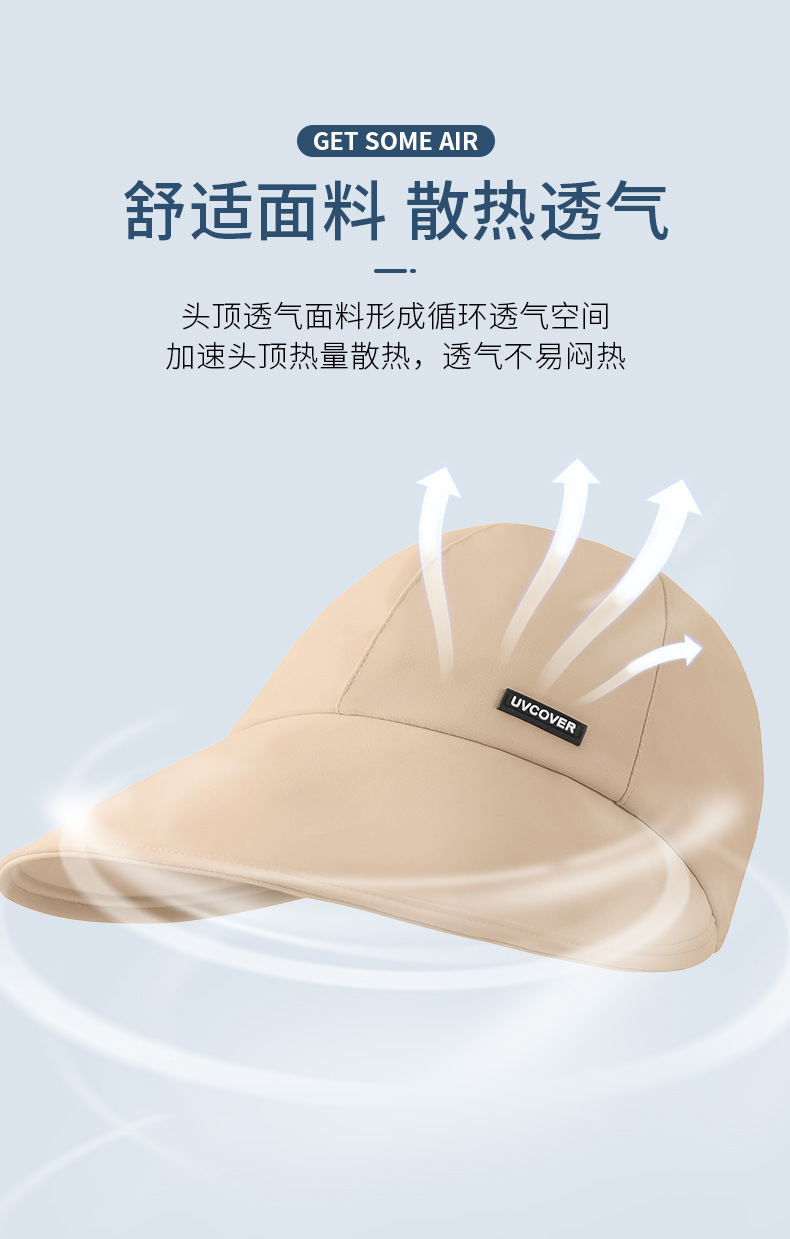 渔夫帽子女防紫外线防晒大檐鸭舌帽夏季户外休闲遮脸遮阳帽太阳帽详情10