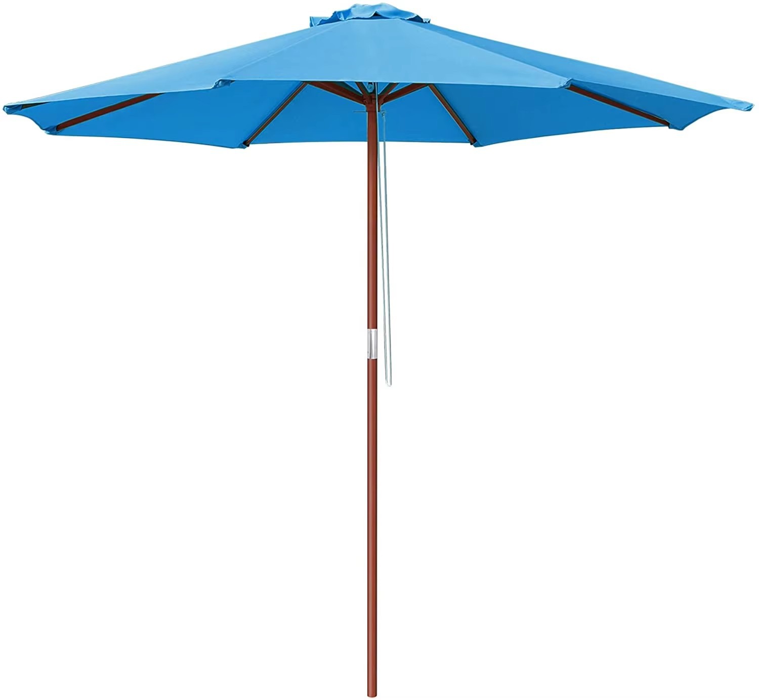 跨境户外海边沙滩伞遮阳庭院别墅露台伞室外太阳伞大号木杆中柱伞详情13