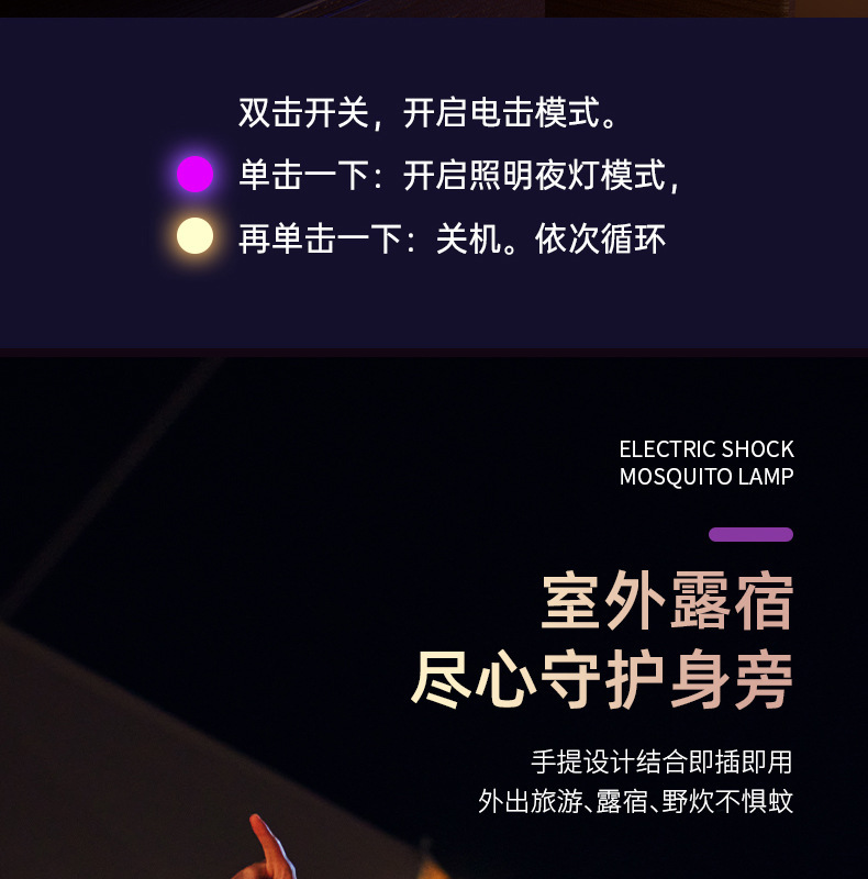 2023 Outdoor Camping lights, ambient lighting, camping lights, retro horse lanterns, gifts, USB charging tents, camp lights pic 14