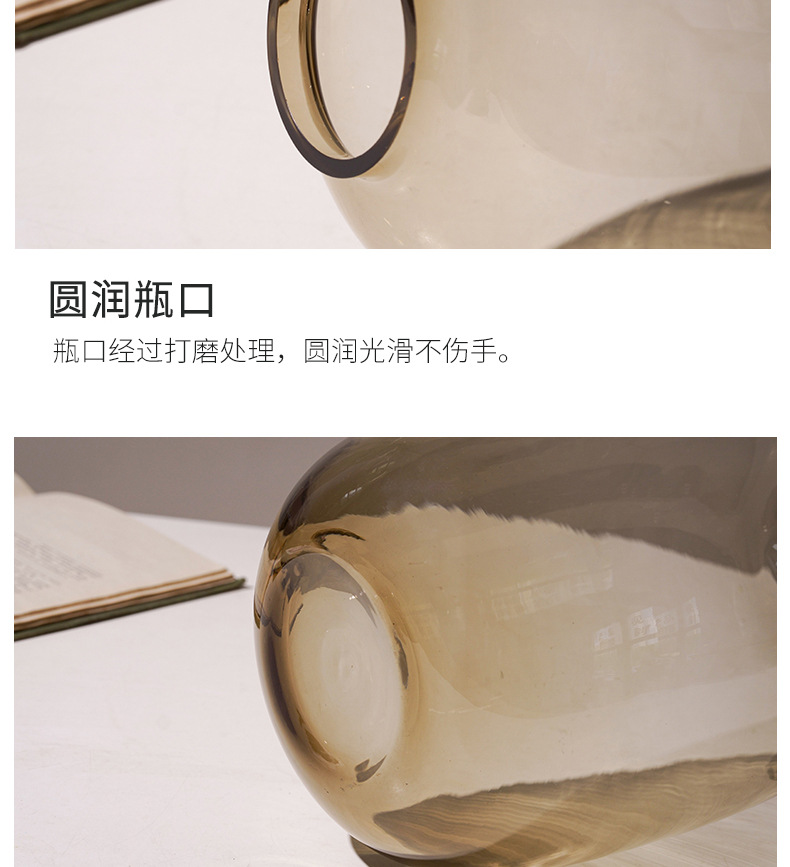 高级感花瓶摆件玻璃水培吊钟雪柳马醉木水养插花鲜花客厅落地装饰详情25