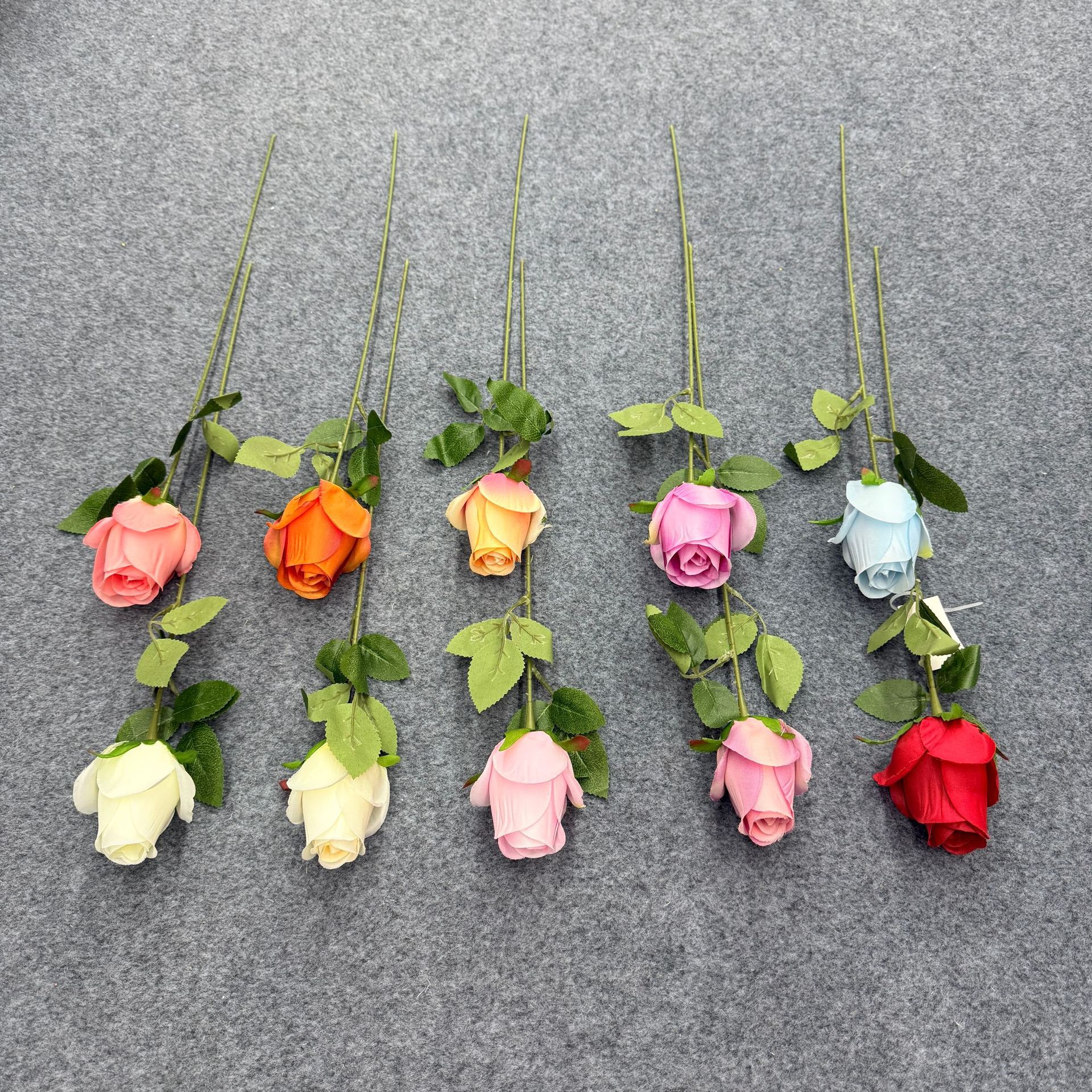 单只玫瑰仿真花橱窗玫瑰瀑布居家酒店婚礼玫瑰花墙装饰绢花假花详情1