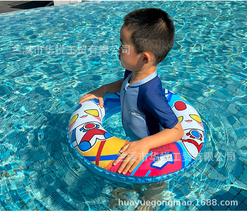 现货加厚卡通印花游泳圈环保儿童泳圈男女童充气宝宝腋下圈批发详情9