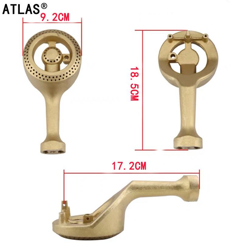 Brass gas stove burner head accessories, 90mm honeycomb burner cap, universal distributor for high-intensity stoves, 33mm inner diameter pic 5