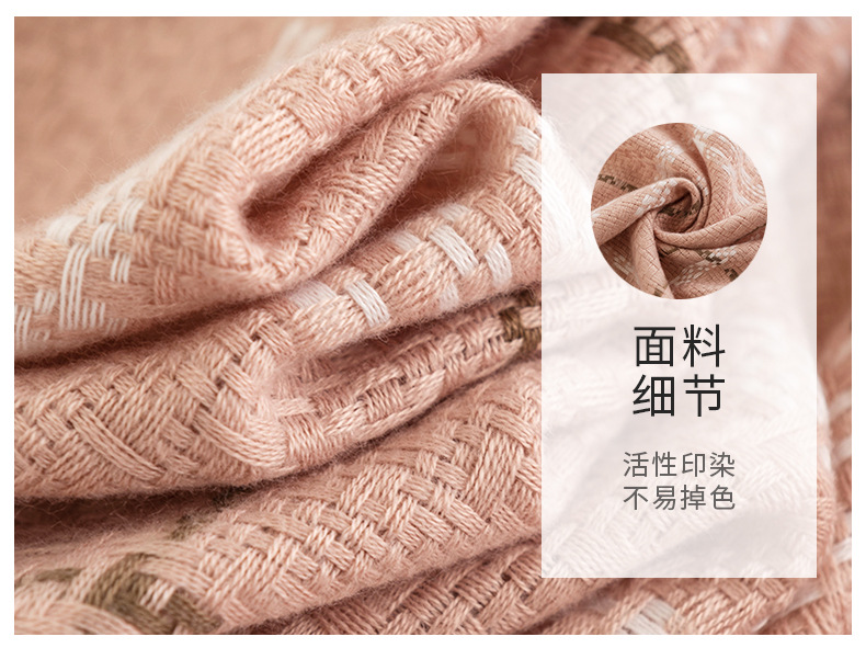 清新甜美仿羊绒围巾批发韩版韩式围巾优雅气质披肩保暖防寒围脖详情12