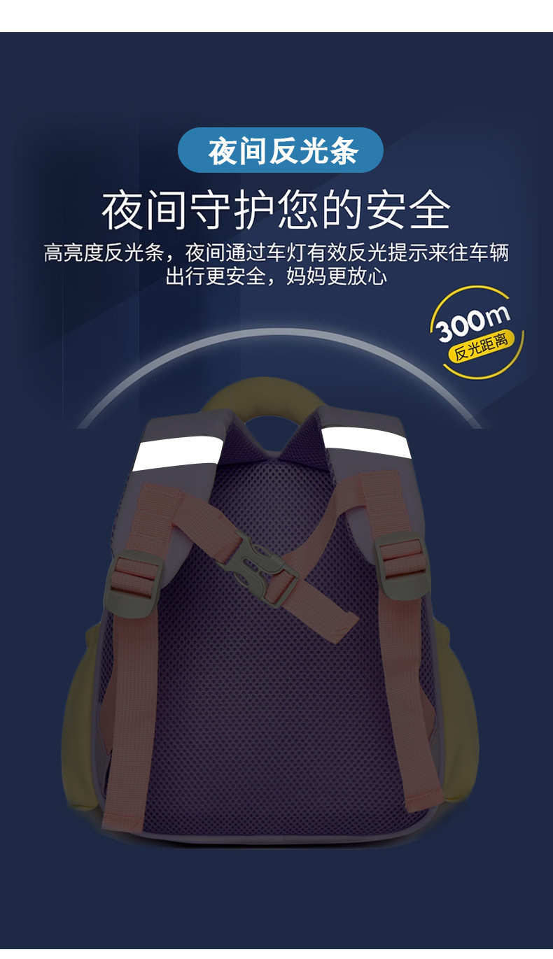 儿童新款背包幼儿园书包女童可爱轻便宝宝超轻卡通男孩双肩包洋气详情16