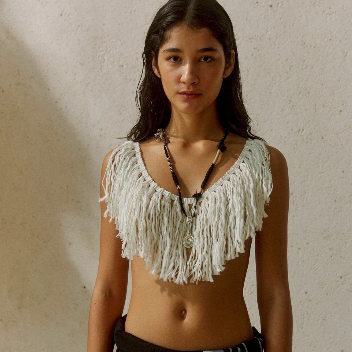 王鹤棣同款 编绳勺子项链2024新款小众设计个性独特设计感毛衣链详情4