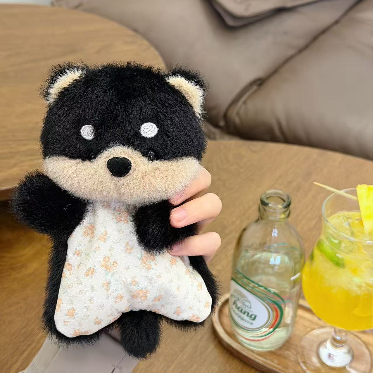 Little bean bag, soothing little fox doll table companion, plush toy, cute doll pendant, heartwarming birthday gift pic 13