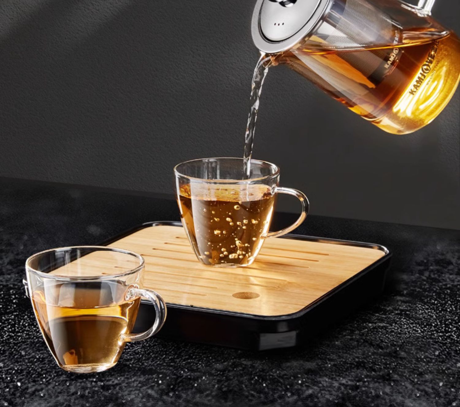 1F1313F3A-03 Piaoyi Cup Glass Teapot, Office Tea Set, Flower Tea Cup, Filter Teapot, Home pic 8