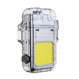 新款透明充电电弧打火机钥匙扣灯 多功能个性户外照明灯 野营露营便携详情25