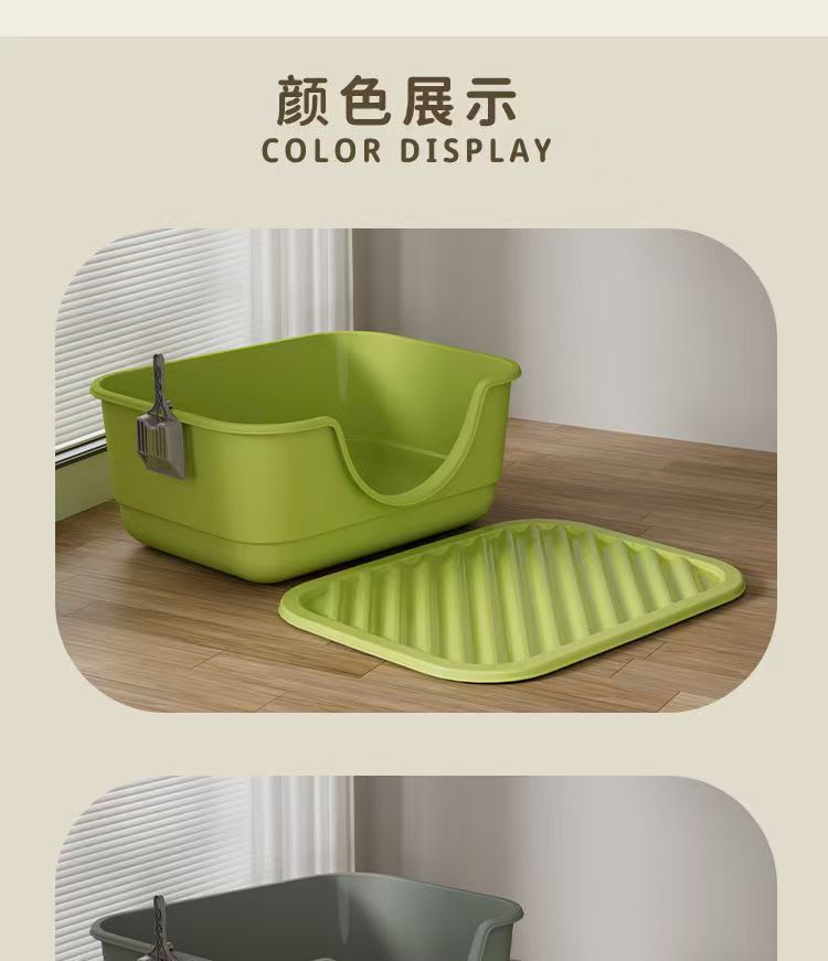 Cat litter box, extra-large anti-splash cat toilet, kitten bathtub, open cat toilet, factory direct sales, cross-border consignment pic 9