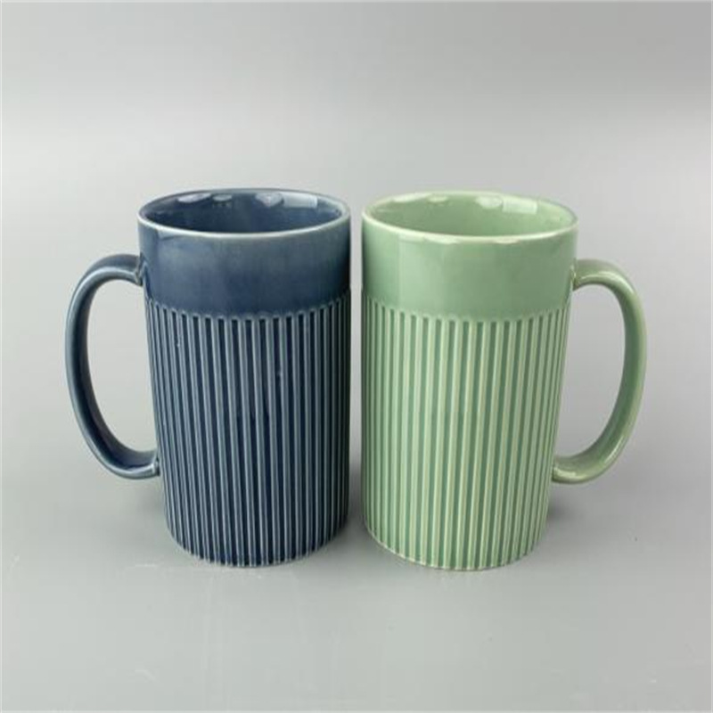 现货高颜值设计感渐变手捏纹杯子女生咖啡杯家用喝水杯情侣漱口杯详情7