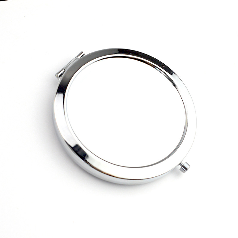 金属镜底 化妆镜 镜子底胚 双面折叠小镜子滴胶公司logo图详情15