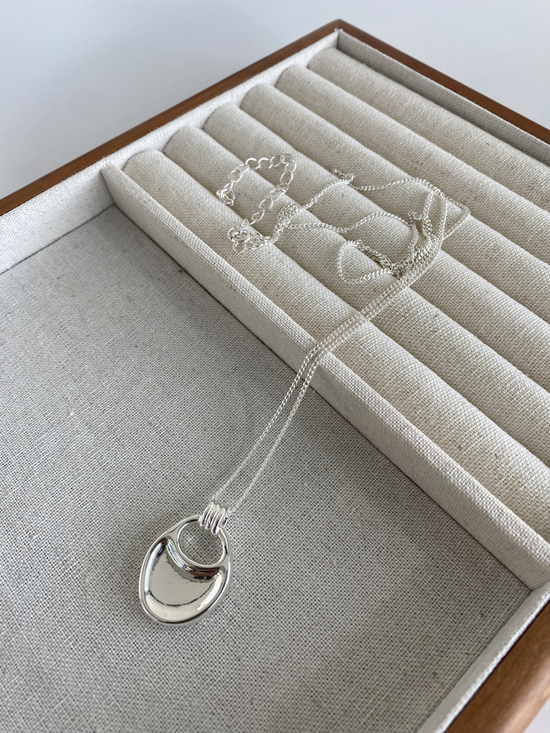 about nice同款韩国小众马鞍包项链简约不规则吊坠长款毛衣锁骨链详情5