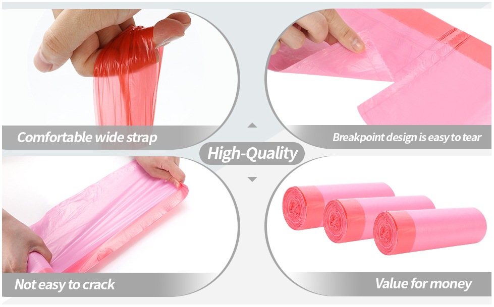 外贸跨境抽绳式垃圾袋香味 薰衣草/香草/柠檬香/玫瑰香 英文包装详情11