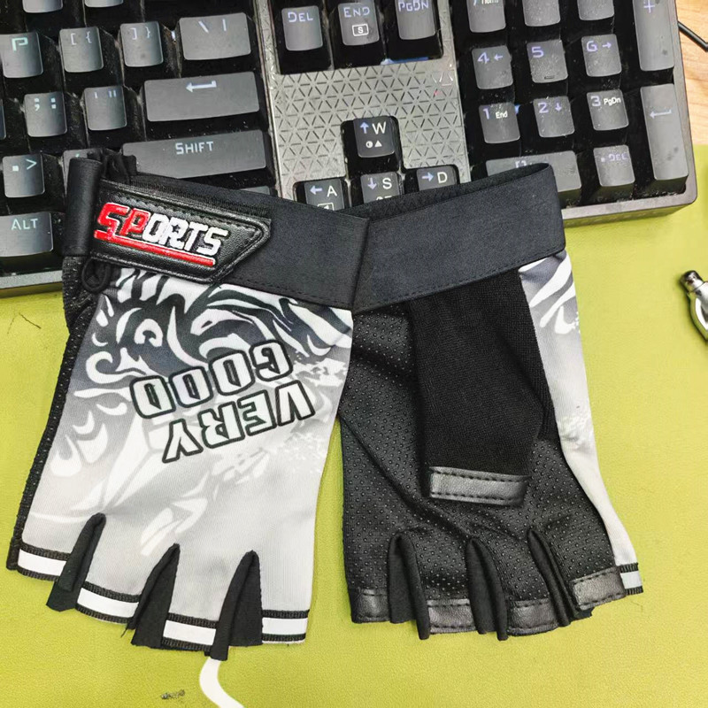 Sports outdoor gloves for men and women, anti-slip and protective training, weightlifting, yoga, fitness, cycling, mountain climbing, driving, half-finger gloves pic 8