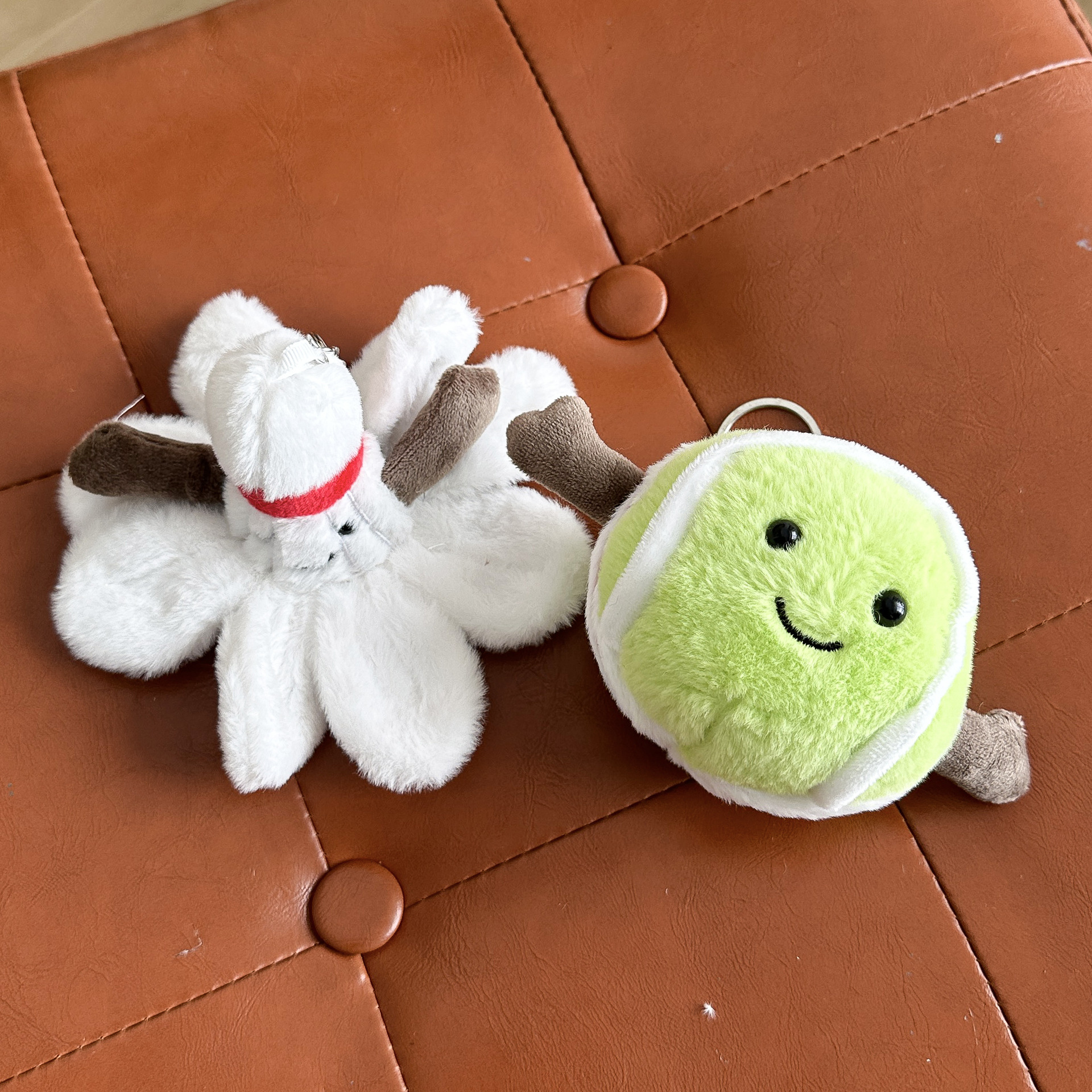 网球台球毛绒玩具卡通球类公仔背包钥匙扣送礼毛绒挂件小玩偶批发详情2