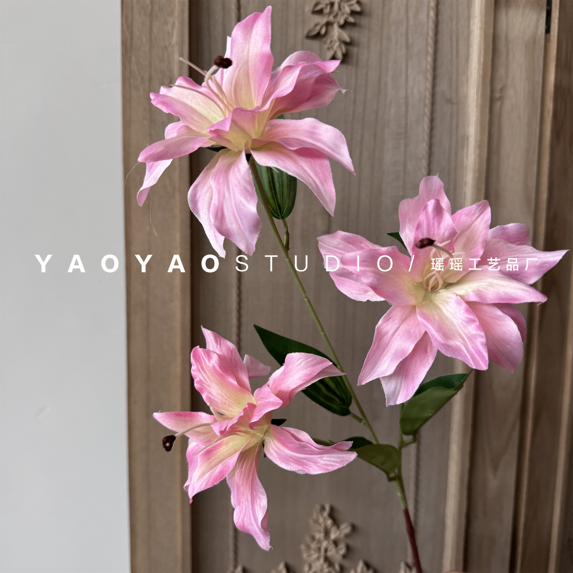 Retro 3D printed small lilies in blue and purple, wedding lilies, artificial flowers, photo props, home decorations, table flowers pic 13